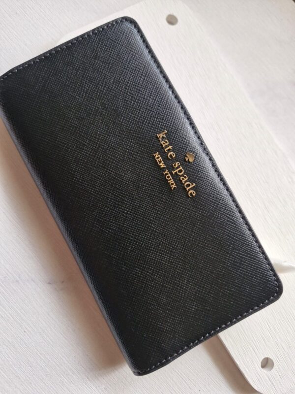 Billetera Kate Spade Negra Madison Large Slim