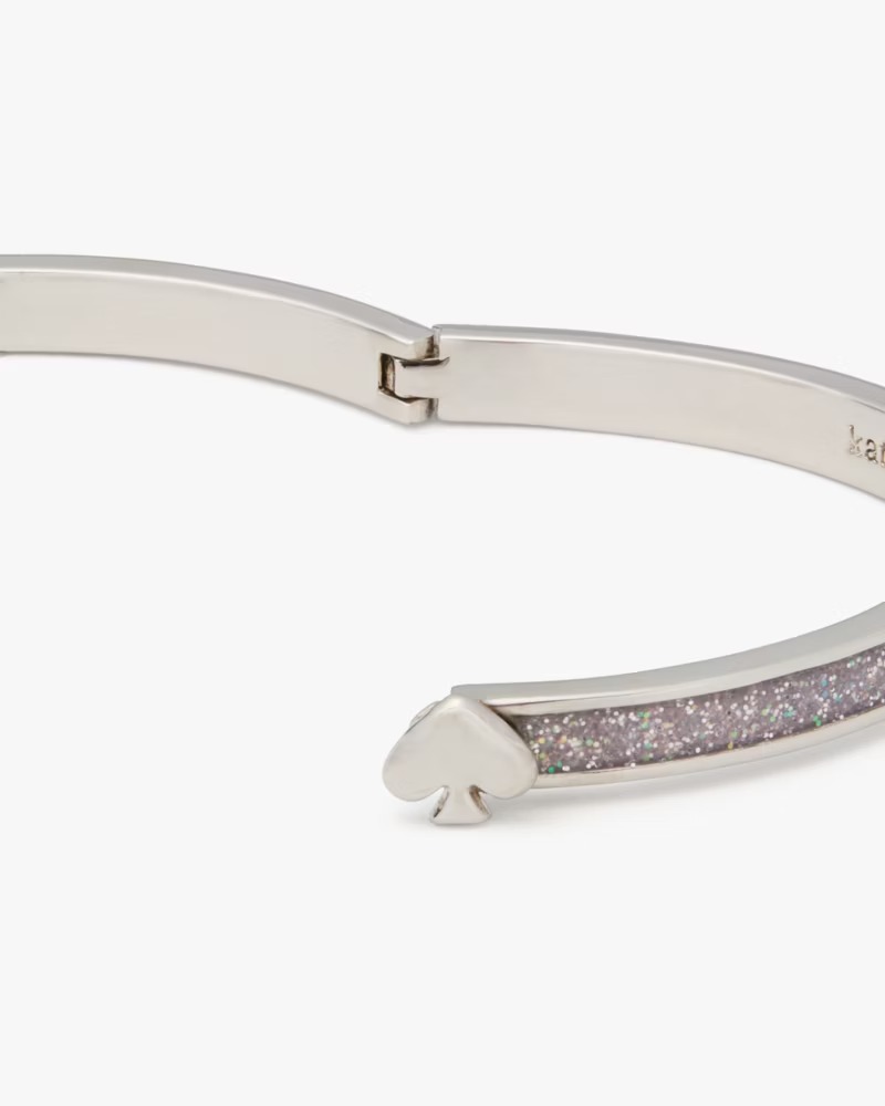 Pulso everyday spade glitter enamel bangle Plateado Kate Spade - Imagen 3