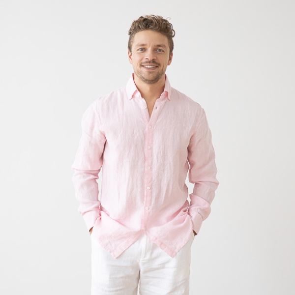 Camisa Manga Larga Hombre Lino