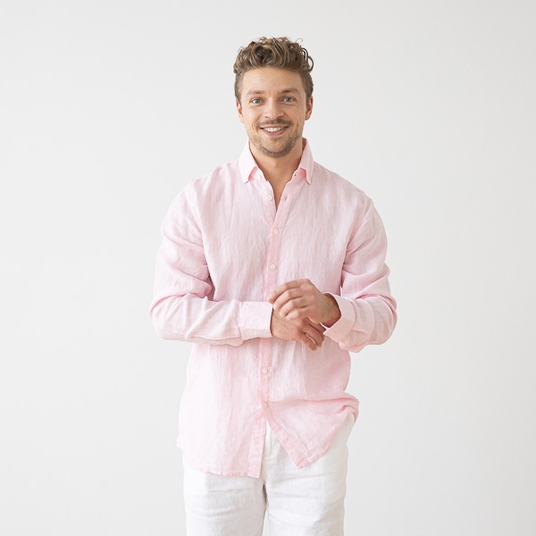 Camisa Manga Larga Hombre Lino