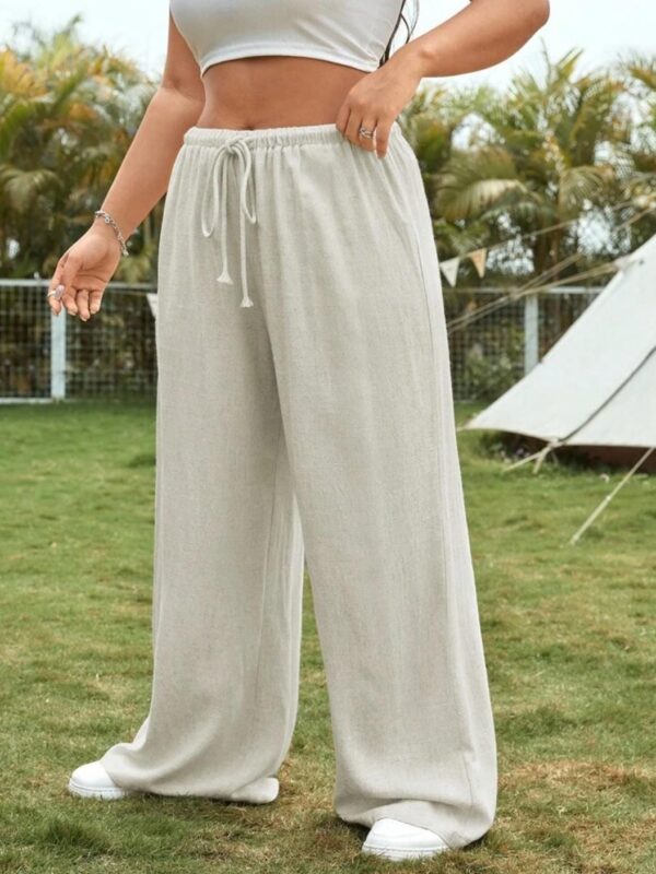 Pantalon Lino Wide Leg