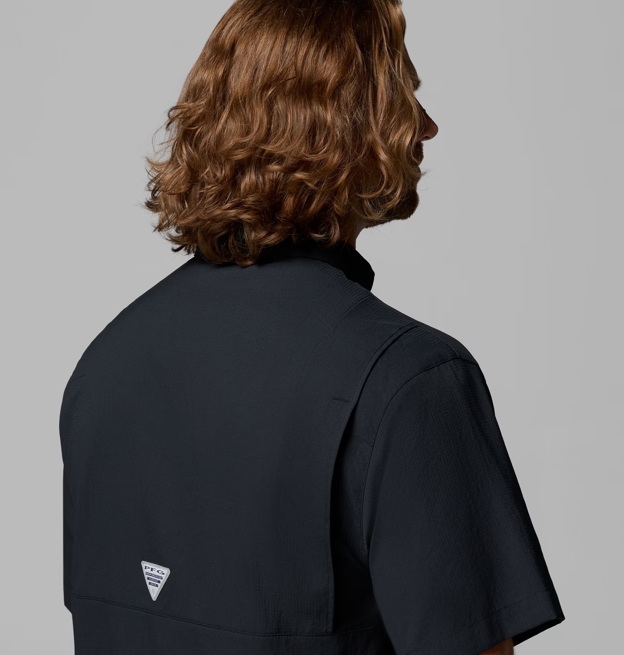 Camisa Columbia Negra Manga Corta - Imagen 9