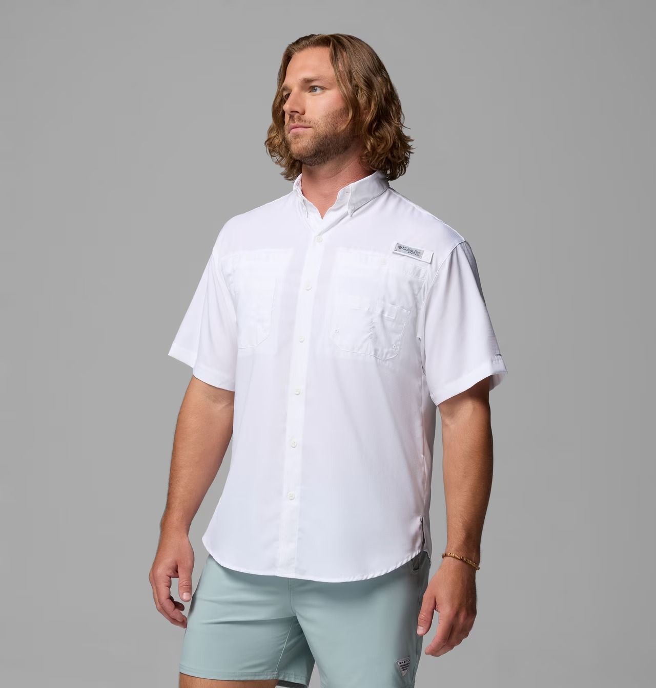Camisa Columbia Negra Manga Corta - Imagen 3