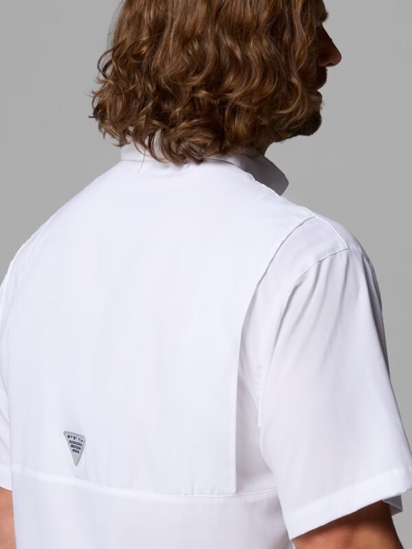 Camisa Columbia Negra Manga Corta