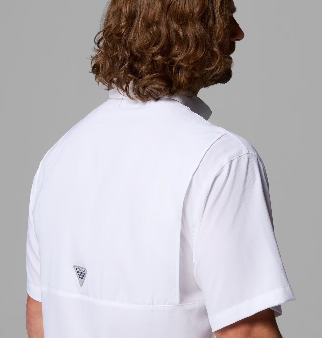 Camisa Columbia Negra Manga Corta - Imagen 2