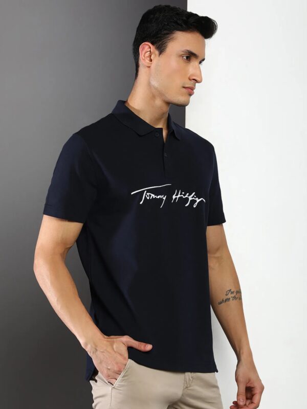 Camisa  Tommy Azul Tipo Polo